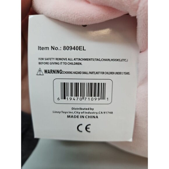 Smoochy Pals Baby Chick In Bunny Costume By Linzy Toys New With Tag - Picture 4 of 7